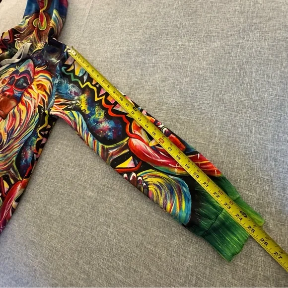 Meditating Rafiki Mandrill Unisex Hoodie From The Lion King - Picture 15 of 16